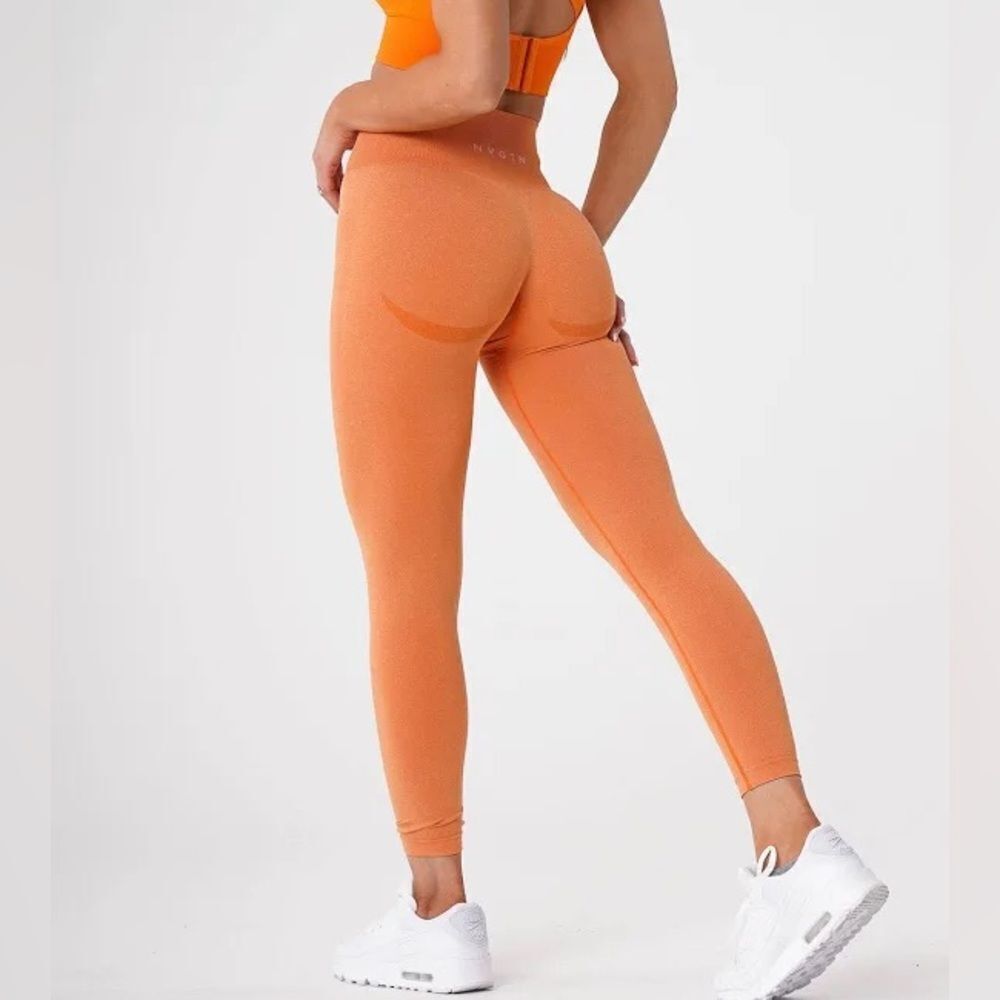 NVGTN Orange Contour Seamless Leggings
